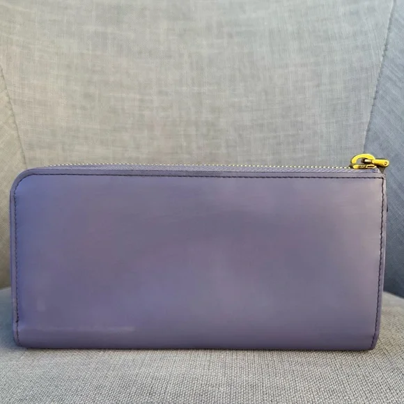 Miu Miu Long Zip Around Wallet Purple - Picture 3 of 11